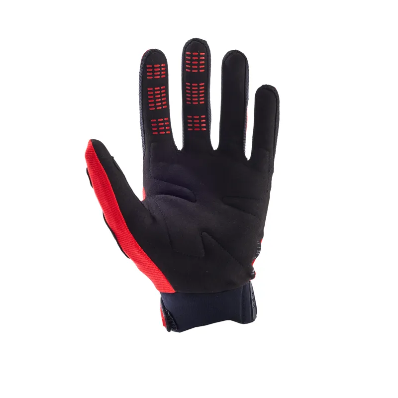 Fox Racing Dirtpaw Full Finger Gloves in Fluorescent Red-1